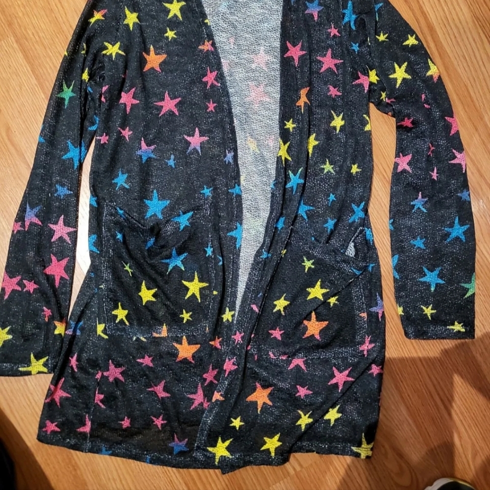Rainbow star cardigan